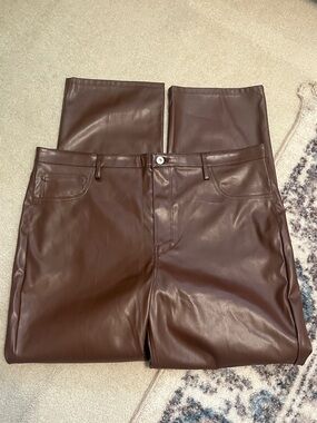 No Boundaries Faux Leather Pants Size 19